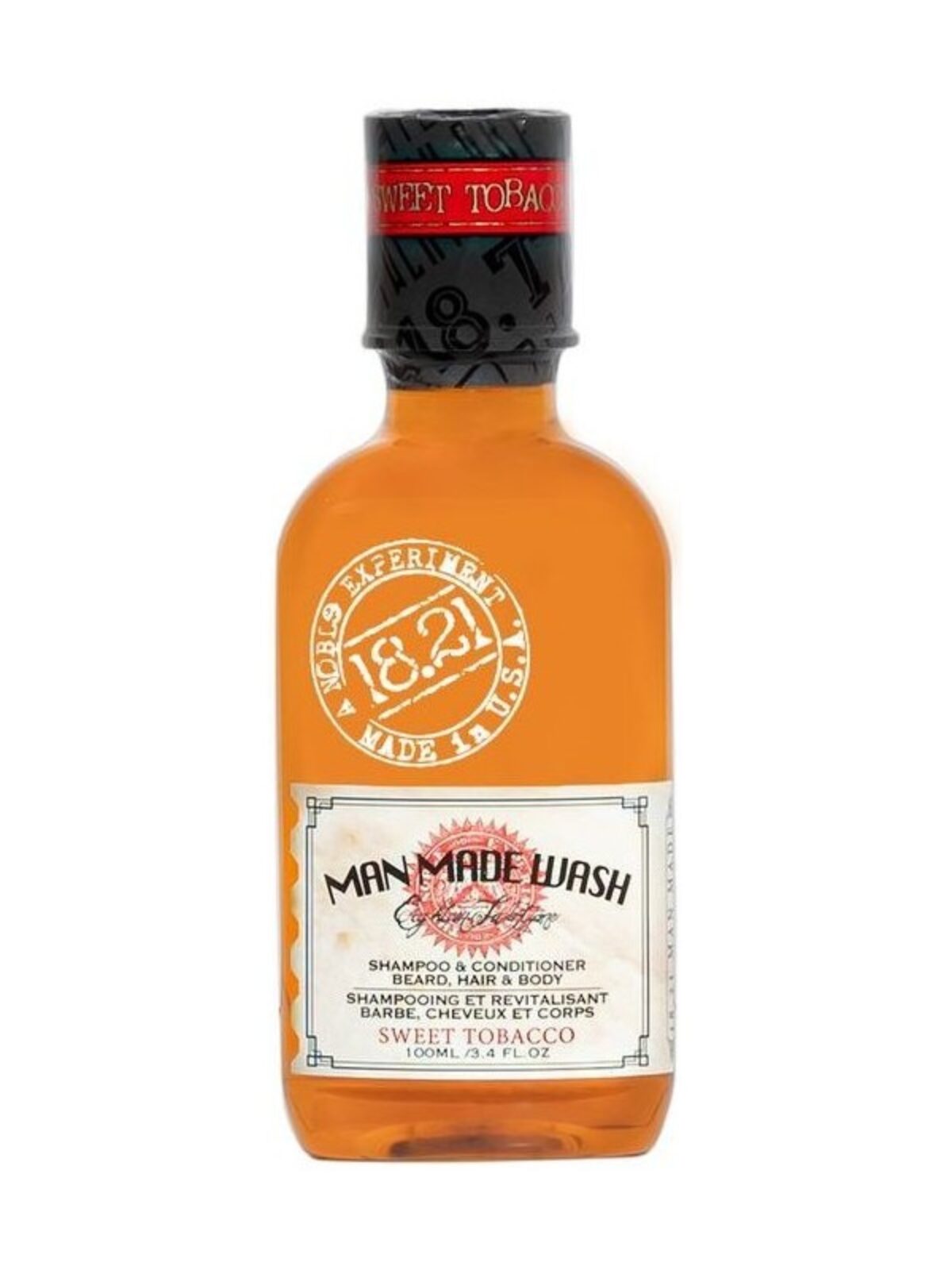 1821 man made wash sweet tobacco 100ml mantinka daugiafunkce priemone vyrams 3 in 1 stiprinamasis sampunas kondicionierius ir kuno prausiklis vienamel